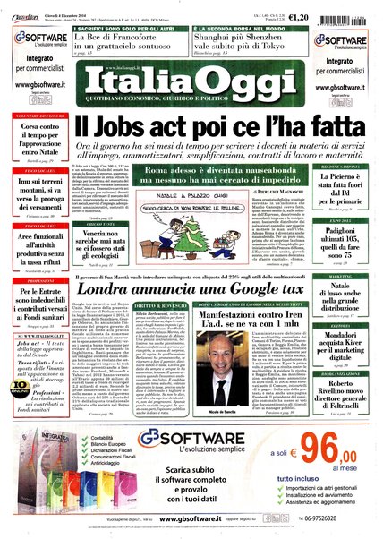 Italia oggi : quotidiano di economia finanza e politica